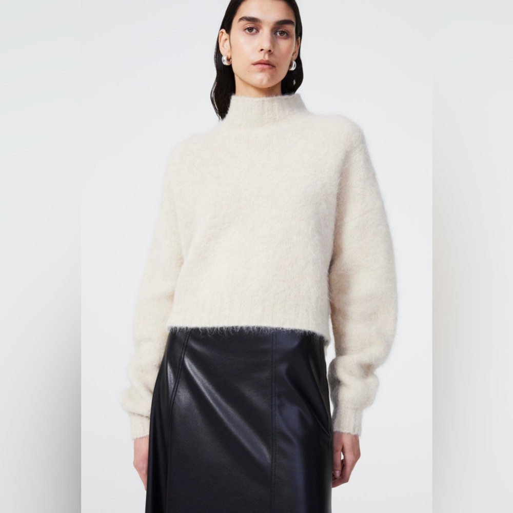 Rodebjer Funnel Neck Alpaca Wool Sweater